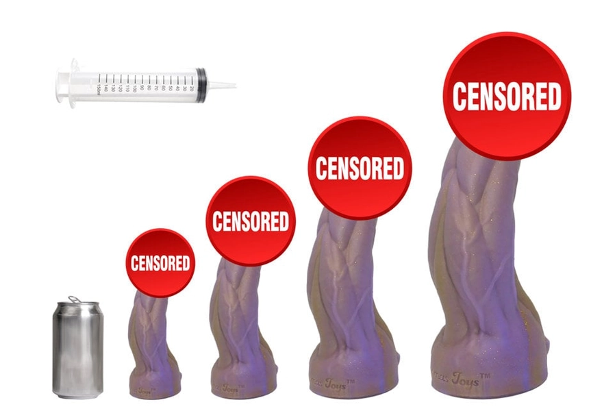 John Thomas® SAMPSON Platinum SQUIRTING Silicone Dildo