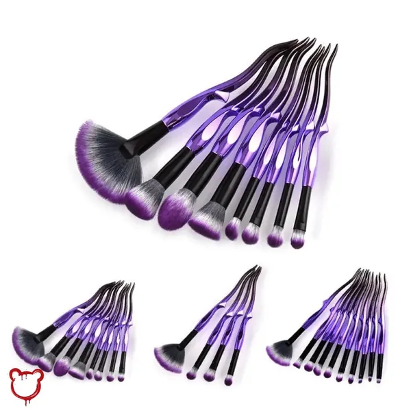 Gothic Purple Makeup Brush Set