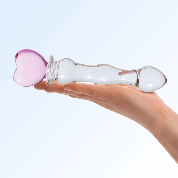 Gläs 8" Sweetheart Glass Dildo