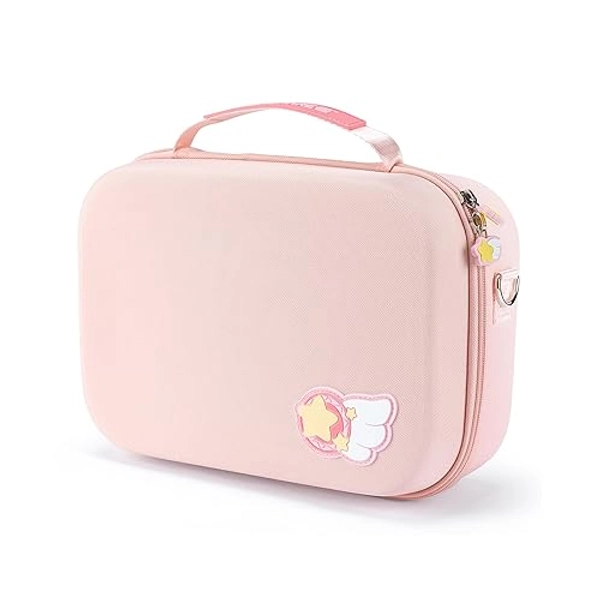 GeekShare Switch Carrying Case Large Travel Case for Switch/OLED with 16 Game-Card Slots for Switch Console, Pro Controller, Dock and Accessories - Star Wings Series