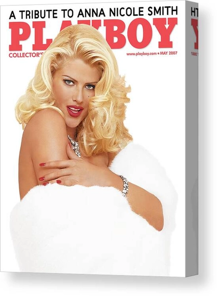Playboy Magazine Cover, A Tribute To Anna Nicole Smith, May 2007 Featuring Anna Nicole Smith Canvas Print