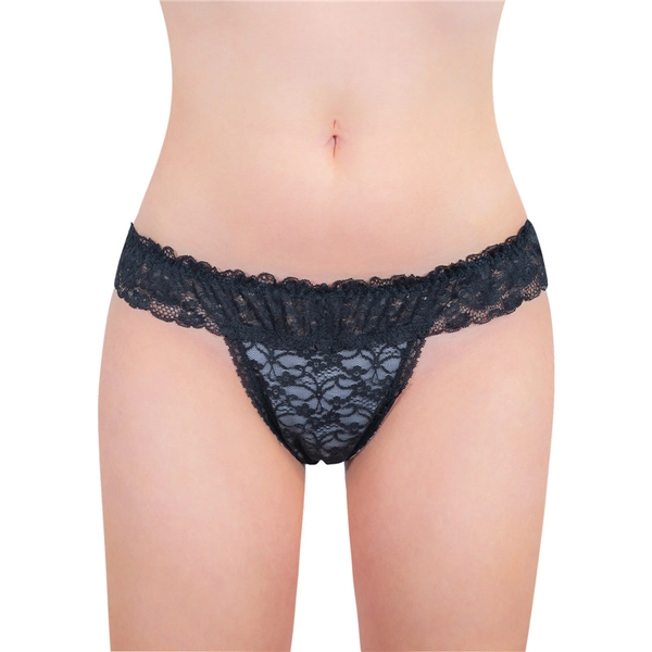Lace Band Tucking Gaff Thong Panties - LittleForBig Cute & Sexy Products