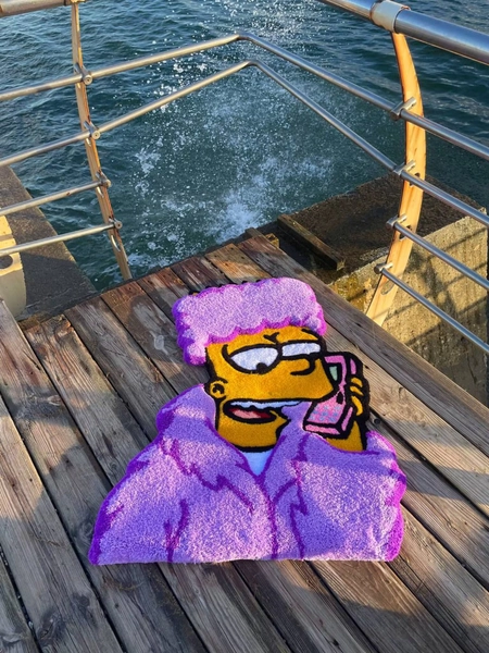 Handmade tufted custom rug, 3d tufted rug, high pile carpet, fluffy rug Bart, 3D fluffy rug Bart, fluffy custom carpet, luxury carpet