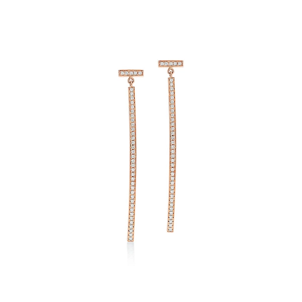 Tiffany T Diamond Bar Earrings