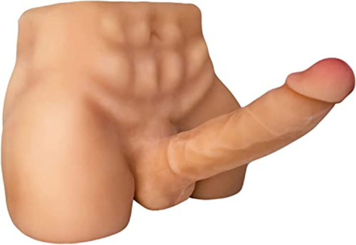 Men's Penis Torso Doll Female Sex Love Doll with Realistic Huge Dildo and Tight Anal for Women Masturbation Couple Sex Fun (11 x 8.2 x 4.7 Inches) - 11x8.2x4.7 Inch (Pack of 1)