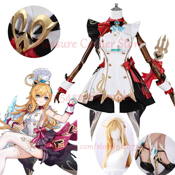 Escoffier Cosplay Costume Full Set Uniform Outfis Escoffier Cosplay Costume Role Play Props - AliExpress 200000532