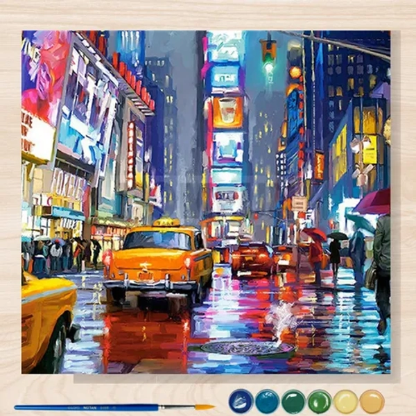 Pintura Por Número, Paint By Number New York City 50x40