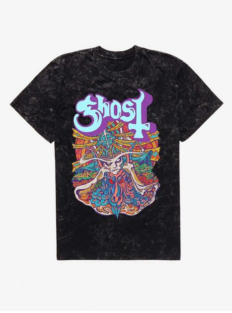 Ghost Seven Inches Of Satanic Panic Mineral Wash T-Shirt | Hot Topic