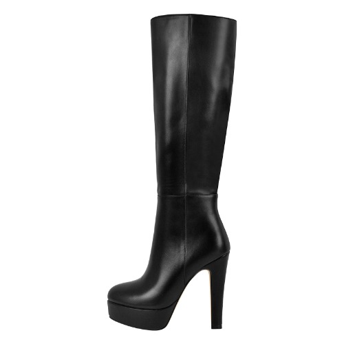Onlymaker Platform Knee High Boots | Black / US12