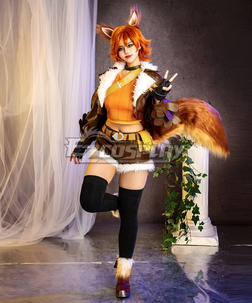 Marvel Rivals Squirrel Girl Brown Ear Tail Cosplay Accessory Prop