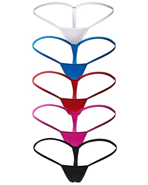 ETAOLINE Women's Low Rise Micro Back G-string Thong Panty Underwear
