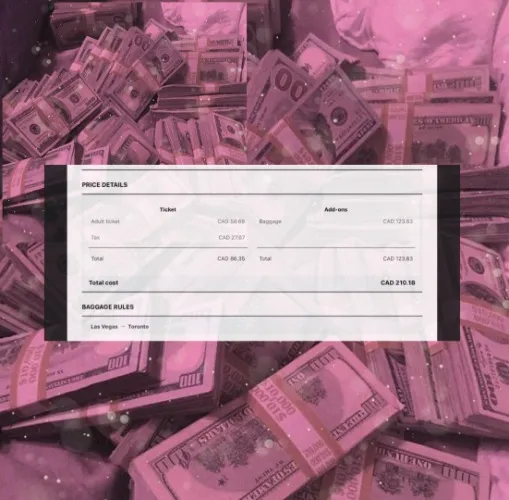 Vegas flight reimbursement