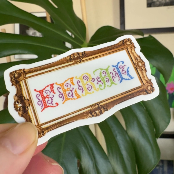 Feral - Sticker - Quinn Quote - Audio Quote - Rainbow - LGBTQ+ - WLW, M4F, F4M, F4F, M4M, M4A, F4A