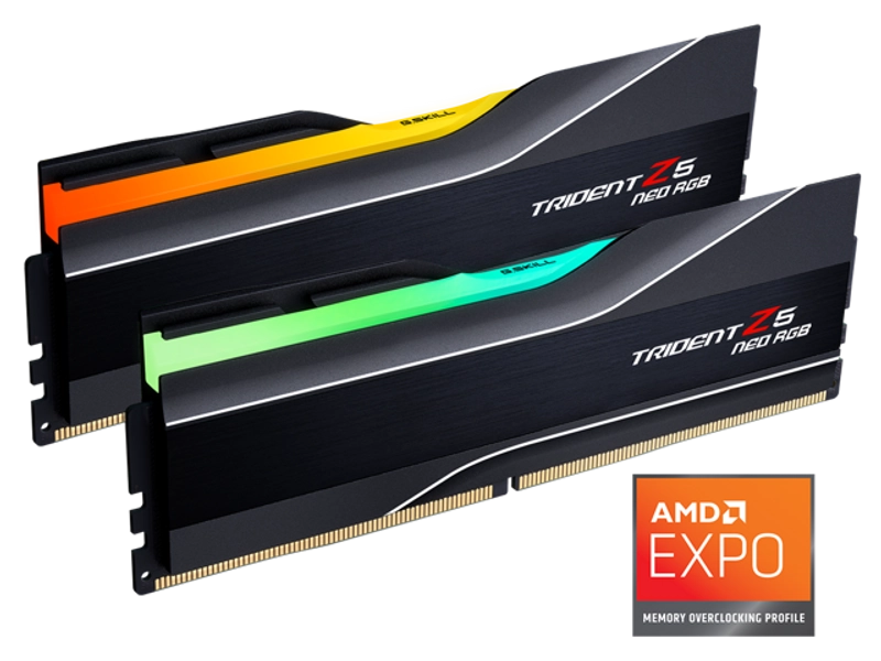 G.SKILL Trident Z5 Neo RGB Series 64GB (2 x 32GB) 288-Pin PC RAM DDR5 6000 (PC5 48000) Desktop Memory Model F5-6000J2836G32GX2-TZ5NR