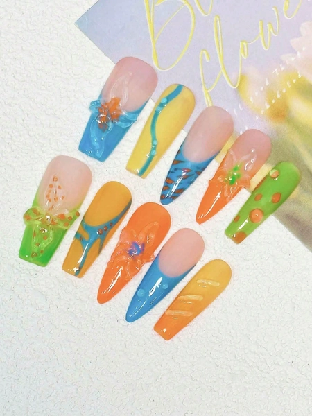 Long Coffin And High Heel Nails