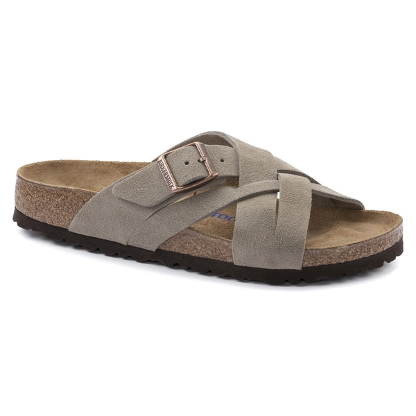 Lugano Soft Footbed Suede Leather Taupe