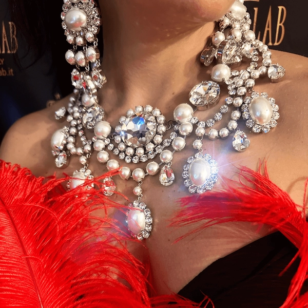 Pearl & Rhinestone Necklace