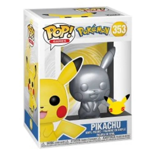 Pokemon Funko POP Pikachu Silver Edition nr.353