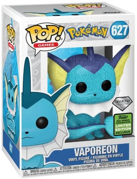 Vaporeon (Pokémon) Pop Vinyl Games Series (Funko) diamond convention exclusive