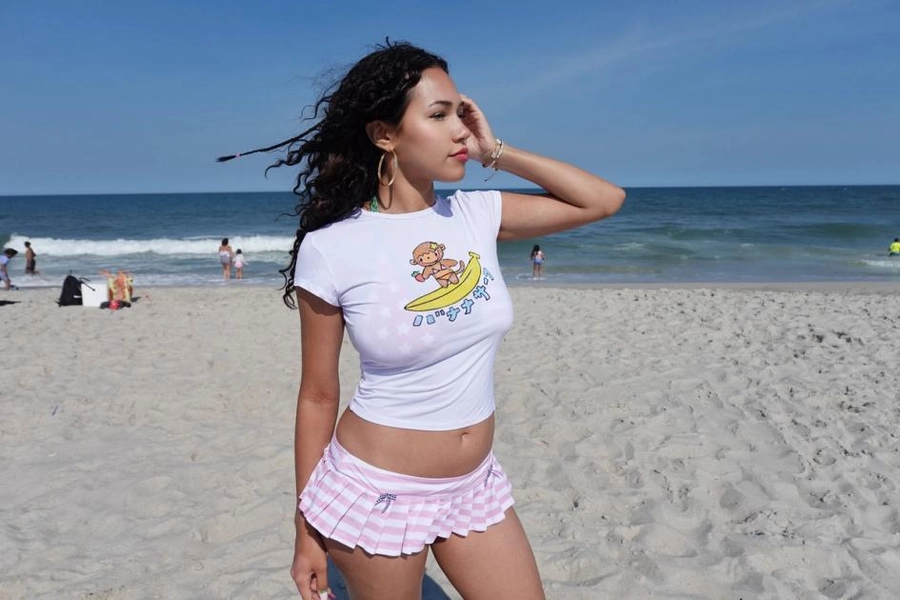 Yumi Stripe Skirt Bikini Bottom | Strawberry Western