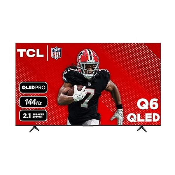 TCL 85-Inch Q65 QLED 4K UHD Smart TV with Google TV (85Q651G, 2024 Model) Dolby Vision, Dolby Atmos, HDR Pro+, Game Accelerator Enhanced Gaming, Voice Remote, Works with Alexa, Streaming Television