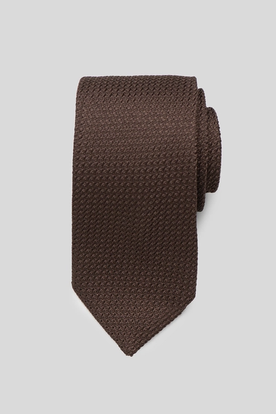 Dark Brown Grenadine Tie (Grossa)