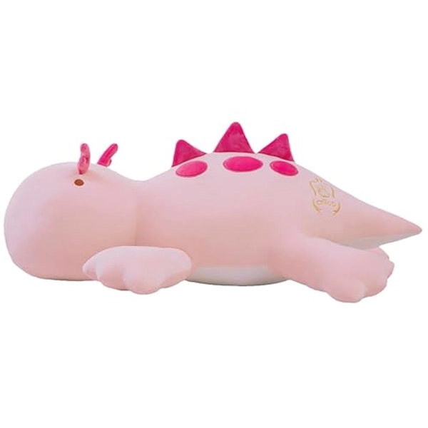 4LB Cute Weighted Stuffed Animals Plush - 24 inch Soft Weighted Dinosaur Plush Toy Pillow for Adults and Children (Pink Dinosaur)