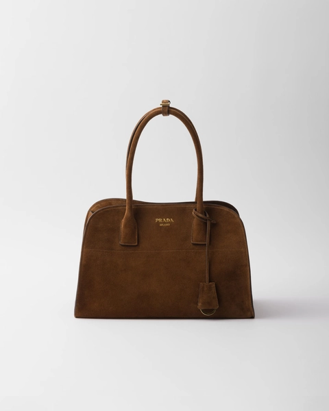 Medium suede tote bag