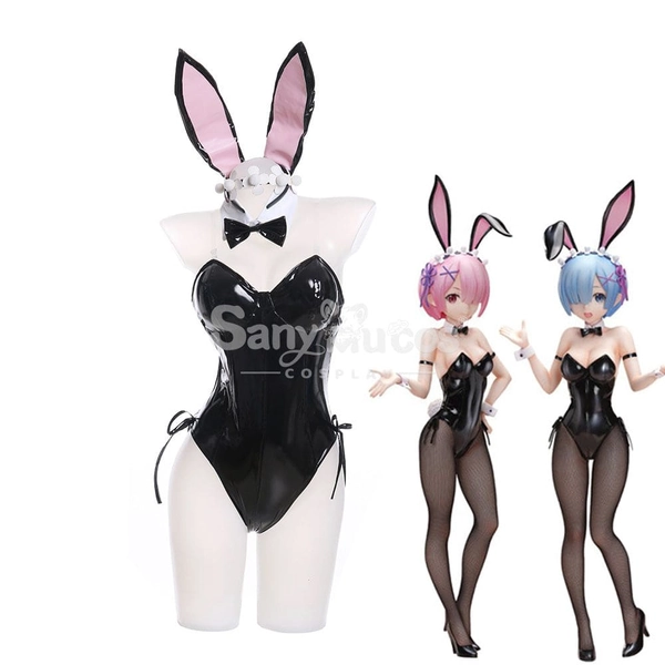 Anime Re Zero Cosplay Bunny Girl Ram/Rem Cosplay Costume