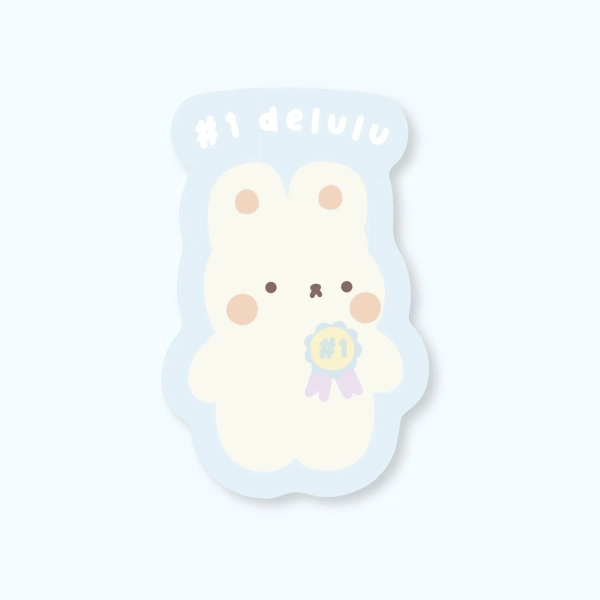 Delulu #1 | Waterproof glossy vinyl sticker | Journaling, Planner, Deco | Cute kawaii stickers