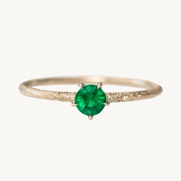 Emerald Stardust Ring