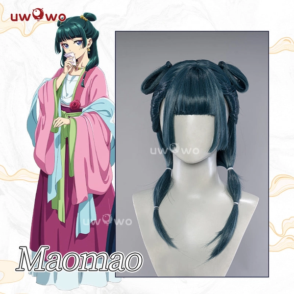 Uwowo Anime The Apothecary Diaries Maomao Garden Party Hanfu Cosplay Wig Long Green Hair