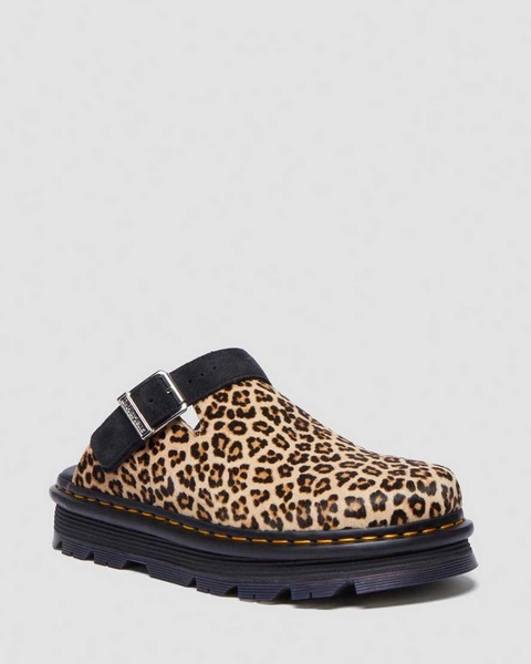 DR MARTENS Zebzag Suede Casual Slingback Platform Mules 