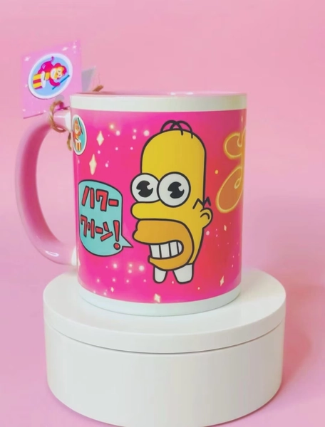 Mr Sparkle Simpsons Mug Homer Simpson Japanese Design Tea & Coffee Cup Girlfriend Gifts Boyfriend Gifts Unique Mr Sparkle Design - Etsy UK