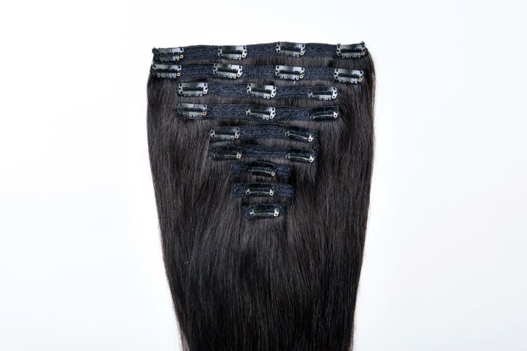 Clip In Hair Extensions | 20-Inch | #1 Jet Black