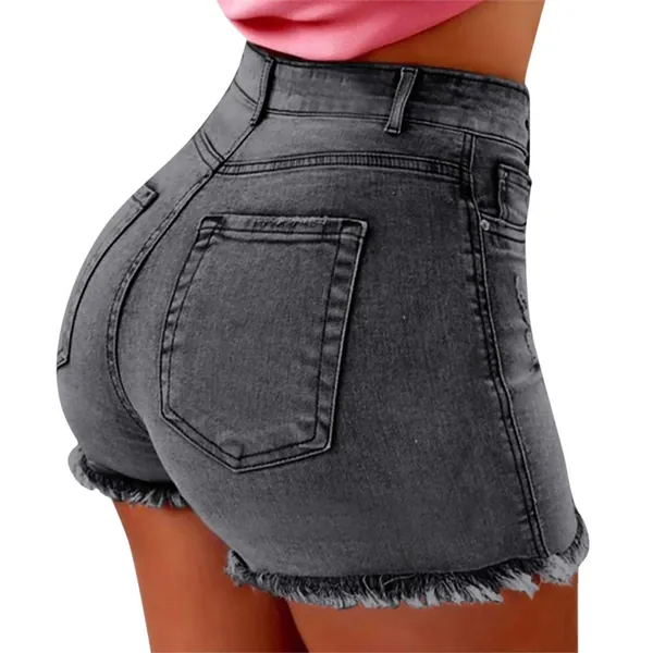 Dorical ladies’ high-waist shorts, imitation leather, black, sexy hot pants, basic shorts, leggings, faux leather shorts