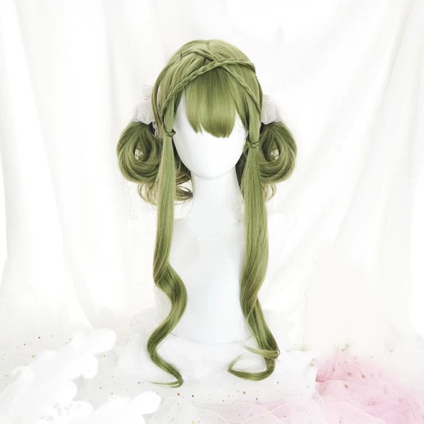 Green Long Wavy Cosplay Wig