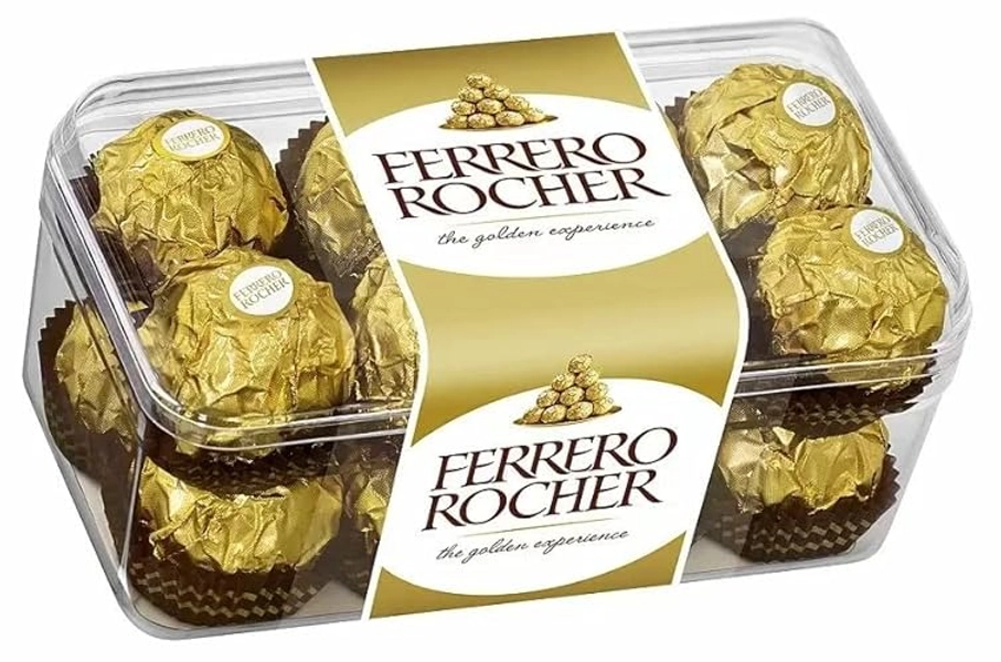 Ferrero Rocher Chocolates Box 16 Piece Gift Box by Ferrero Rocher 200g