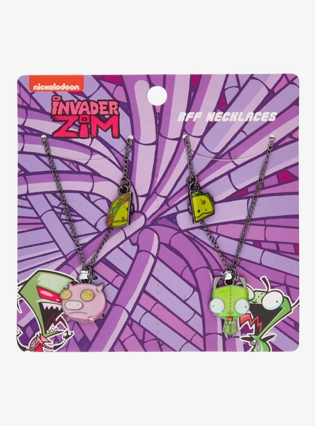 Invader Zim GIR & Pig Best Friend Necklace Set