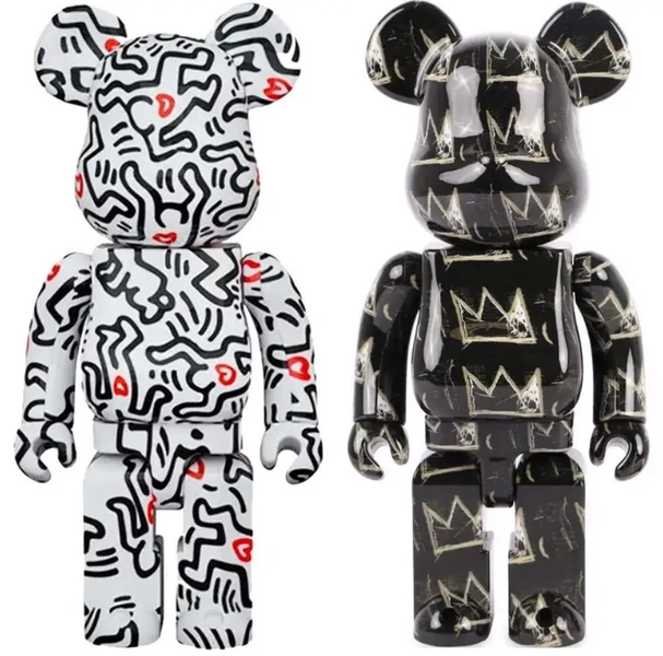 BEARBRICK Jean-Michel Basquiat and Keith Haring 100% and 400% Figures