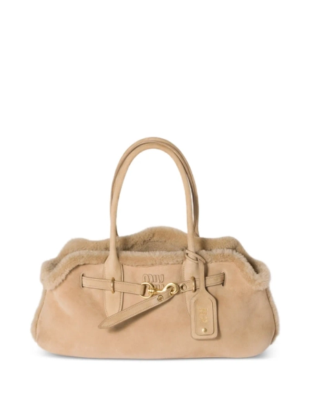 Miu Miu Aventure shearling tote bag | One Size