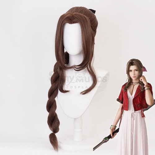 Game Final Fantasy VII Cosplay Aerith Gainsborough Cosplay Wig