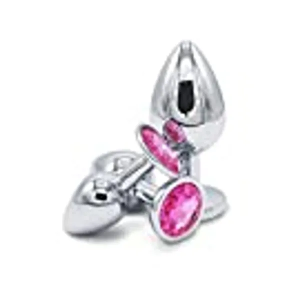 Skurk Plugs Anals Premium Taille Moyenne pour Femme ou Homme Débutant Sextoys en Acier Inoxydable Hygiénique et Facilement Nettoyable