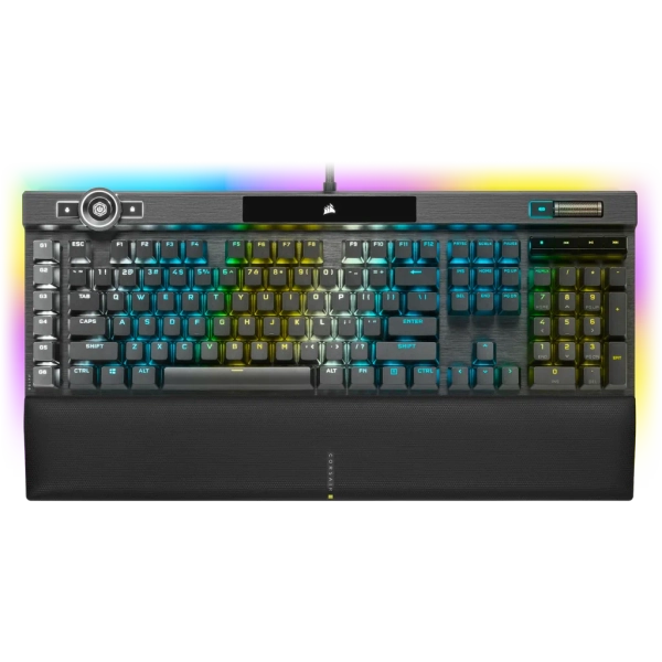 K100 RGB Optical-Mechanical Gaming Keyboard — CORSAIR OPX Switch — Black