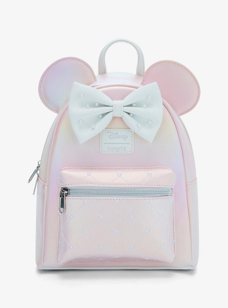 Loungefly Disney Minnie Mouse Pink Pearl Mini Backpack