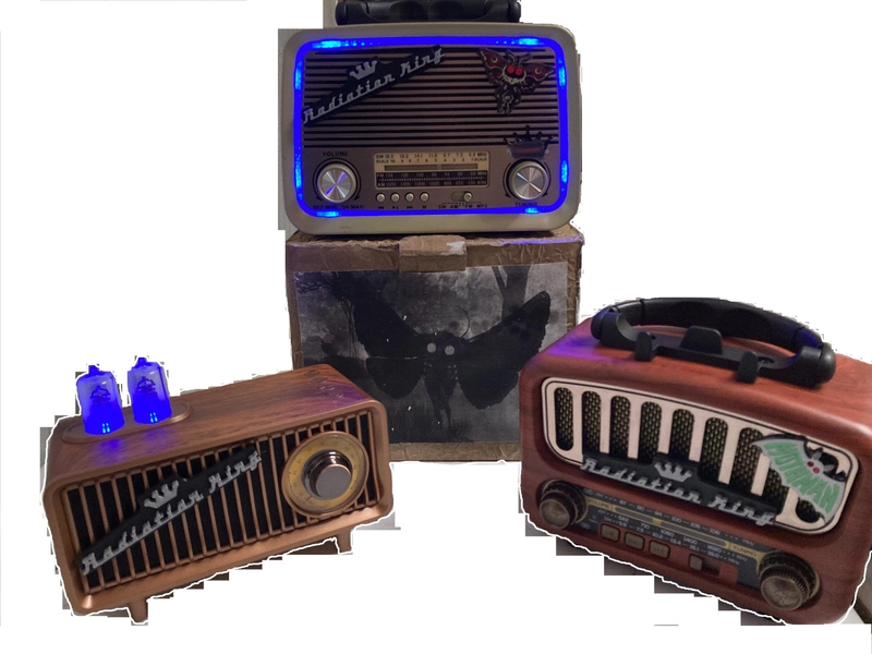 Fallout Radiation King Radio  Portable & Flat Top Am Fm SW BT UsB Tf - MULTI Power Source Emergency Radio