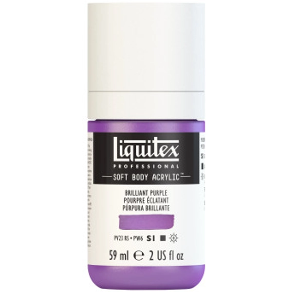 Acrylic Soft Body paint - Liquitex - Brilliant Purple, 59 ml