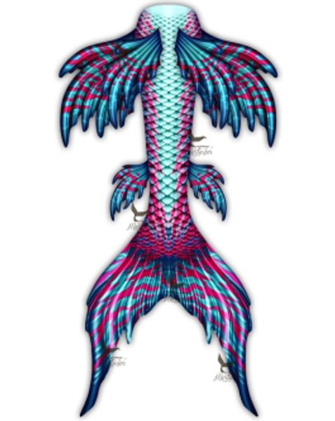 Sea Dragon Whimsy Fantasea Tail "Original" by Mertailor Mermaid Tails