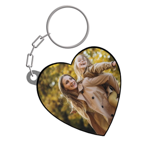 Ключодържател със снимка -  сърце