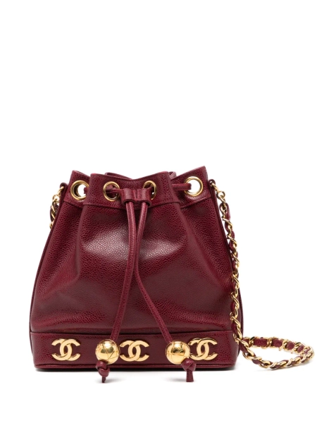 1994 CC logo caviar Tote Bag | One Size